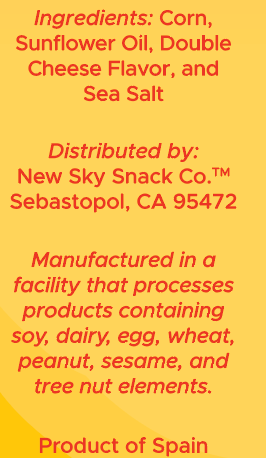 Double Cheddar Toasted Corn Snacks