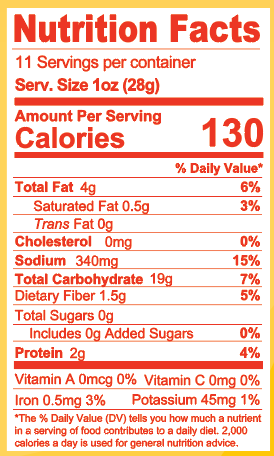 Double Cheddar Toasted Corn Snacks